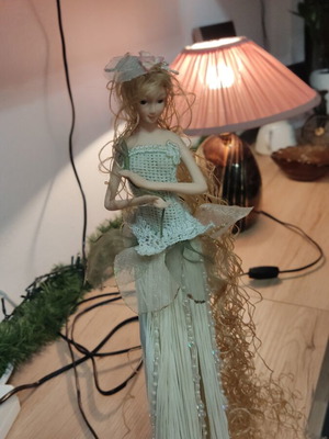 Vintage doll 37cm height like new, decorative