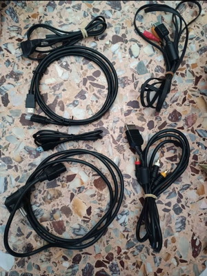 Power and video cables for Xbox, Xbox 360, Playstation 1-3 and HDMI like new