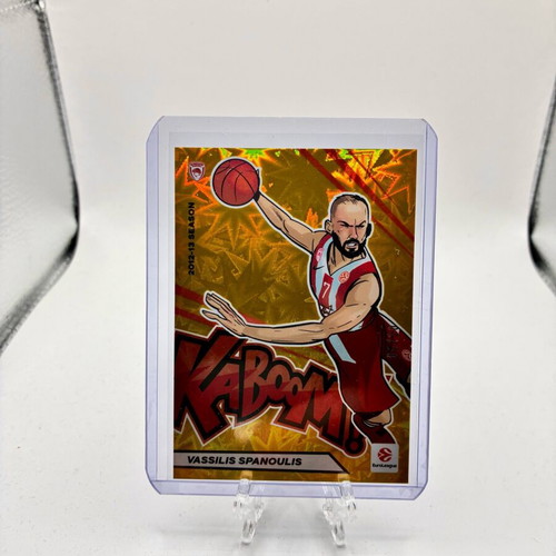 Vassilis Spanoulis 2025-26 Contenders EuroLeague Gold Kaboom! card new