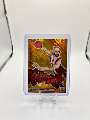 Vassilis Spanoulis 2025-26 Contenders EuroLeague Gold Kaboom! card new
