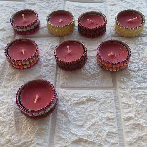Tealight candles new, set of 8 decorative