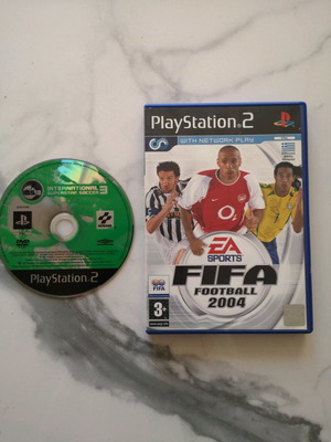 Ps2 Fifa 2004 και International Superstar Soccer μεταχειρισμένα παιχνίδια