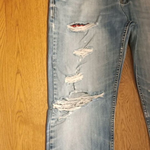 John Richmond jeans used, light blue vintage wash, men's