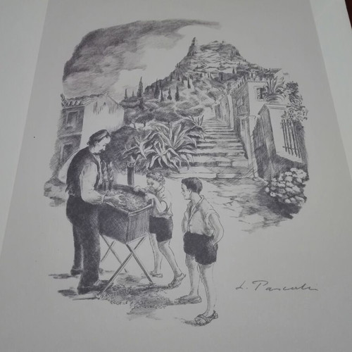 Lithographs like new, set of 4 with 1996 certificate