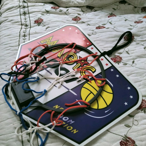 Children's room basketball hoop like new for door