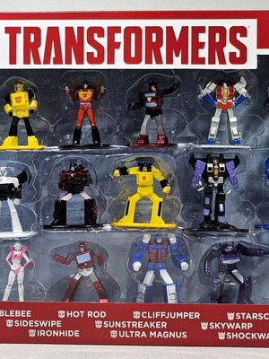 JADA 2022 TRANSFORMERS G1 NANO METALFIGS WAVE 1 18-PACK 1.5" DIE-CAST FIGURE SET