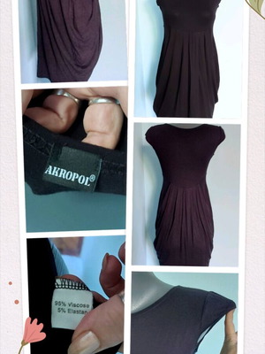 Φόρεμα Akropol μαύρο τύπου τουνίκ σαν καινούργιο unisize