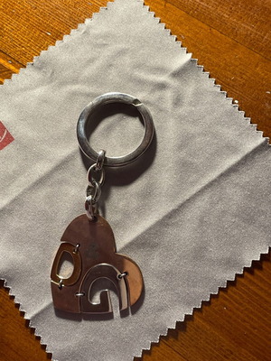 Keychain new gold and silver