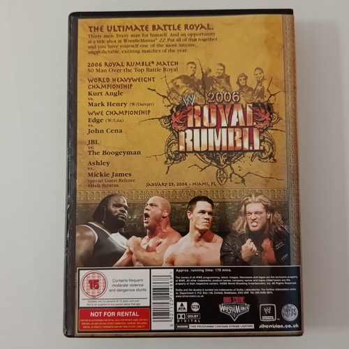 Royal Rumble wrestling movie DVD used, no subtitles