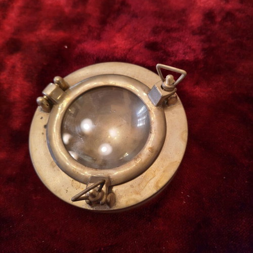 Collectible brass ashtray 'Finistrini' nautical design