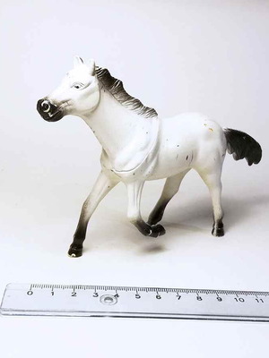 Plastic horse figure toy used