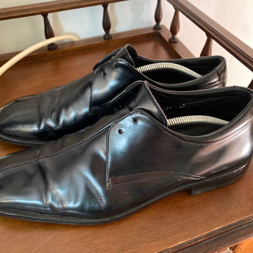 Men's Formal Shoes Haralas Size 43 Black Patent Leather Like New