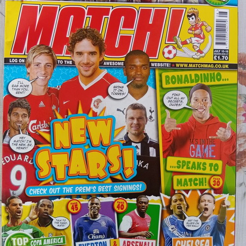 Match Football Magazine issue 10-16/7/2006 like new with Chelsea poster