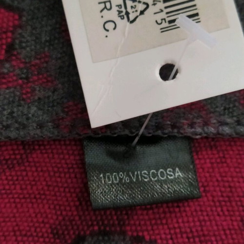 Pashmina scarf new double-sided gray and pink with design