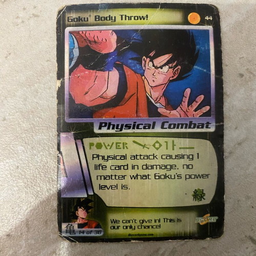 Goku Body Throw Dragon Ball Z DBZ TCG card used #44