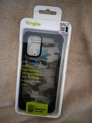 Ringke Fusion X Camo Black Case for Xiaomi Redmi Note 10 10S new