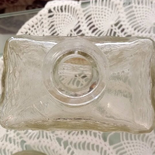 Vintage glass bottle Providentiae Memor new, Italy 1960/70