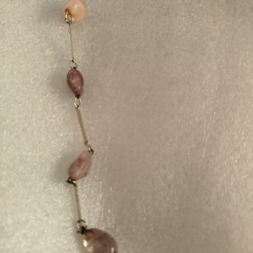 Necklace from the '80s with stones used without clasp