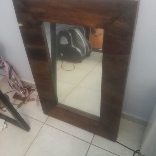 Mirror used, solid wood, 90×60
