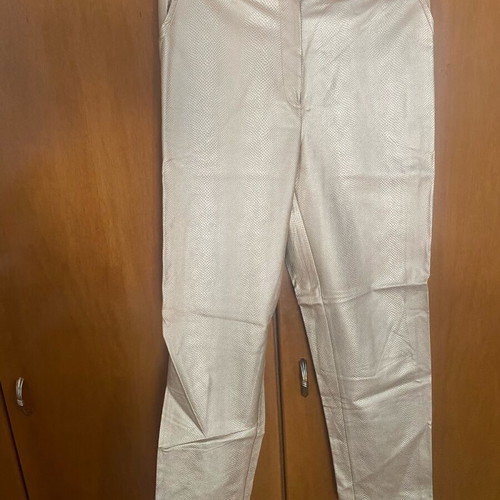 Chic Mess croco pants gold color new, high waist