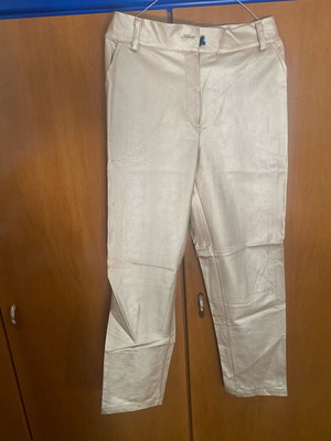 Chic Mess croco pants gold color new, high waist
