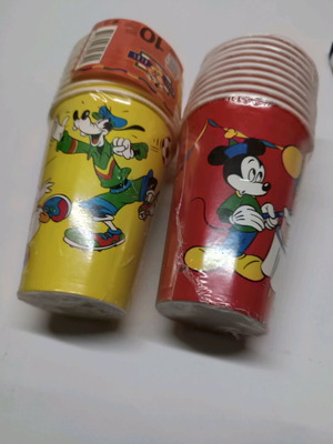 Disney Plastic Party Cups Set of 10 New