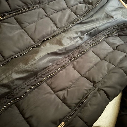 Sarah Lawrence Long Women's Puffer Jacket like new, black, size M