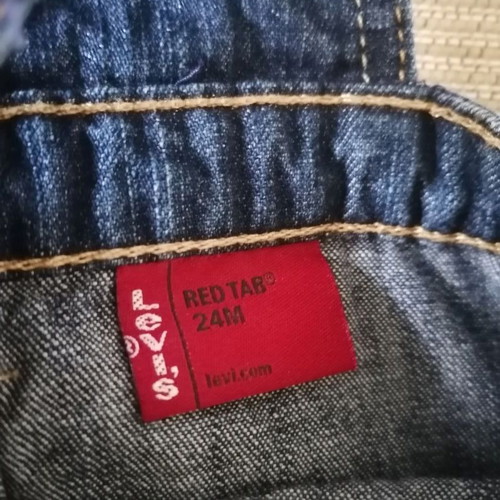 Levi’s denim dungaree dress for 2-year-old girl