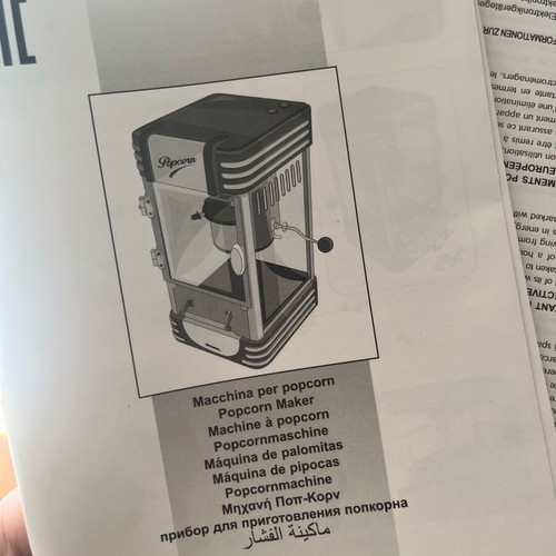 Ariete Popcorn Machine, 310W, retro design