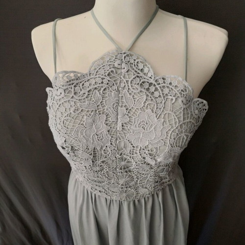 Maxi formal dress grey size S like new