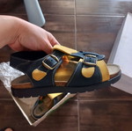 Biostep Anatomical Kids' Sandals Size 34 New Blue Yellow