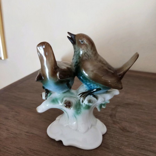 Porcelain bird figure Gerold Bavaria like new