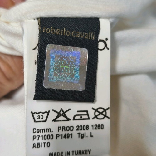 Roberto Cavalli dress new, white and pink, size 170 cm