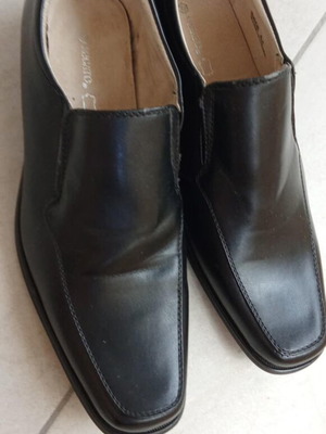 Migato formal men's leather shoes size 43 like new, black