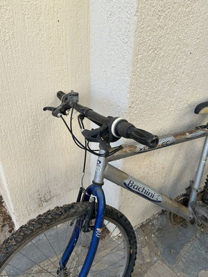 Bachini trekking bicycle used, blue, disc brakes, men's
