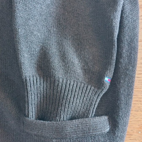 Tommy Hilfiger men's cardigan soft lambswool XL, like new, brown