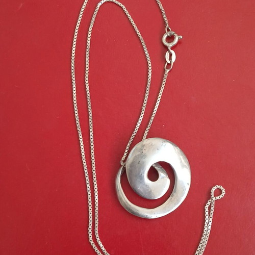 925 silver necklace with 50 cm chain