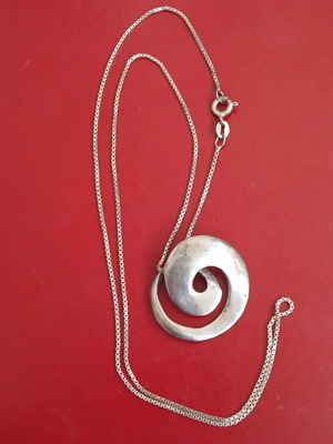 925 silver necklace with 50 cm chain