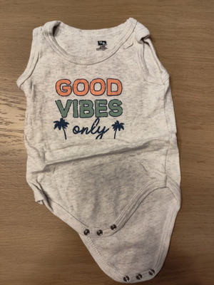 HB Baby Sleeveless Bodysuit Good Vibes Only Like New 3-6 Months