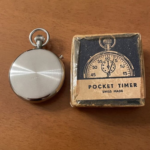 Swiss Pocket Timer like new with original box