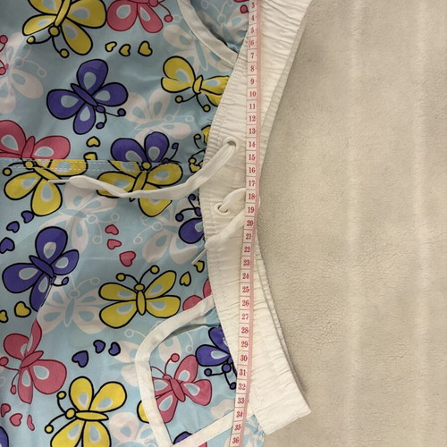 Women's summer shorts with colorful butterflies, like new, size S/M