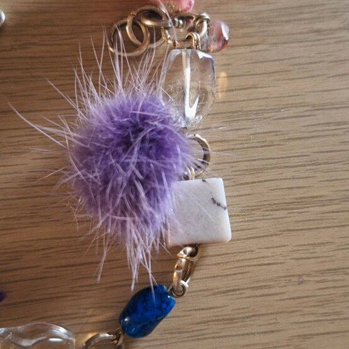Bracelet new, pink and multicolored