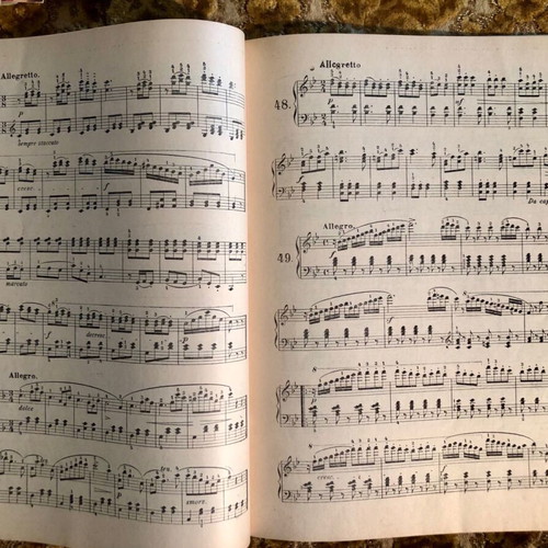 Czerny piano method for beginners used, 1935-1940 edition