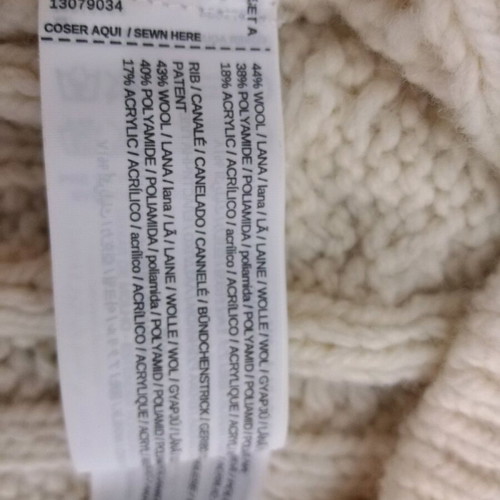 Mango wool sweater new size L beige
