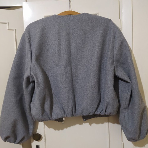 Pink Woman grey coat size small