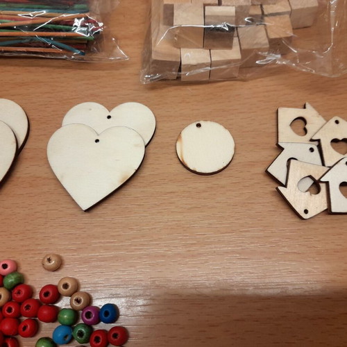 Wooden craft materials and elements new