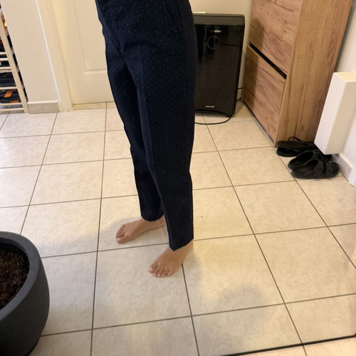 Sandro Paris suit pants like new, dark blue polka dot, size S