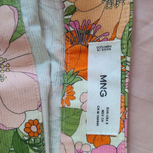 Mini skirt Mango floral like new, size S