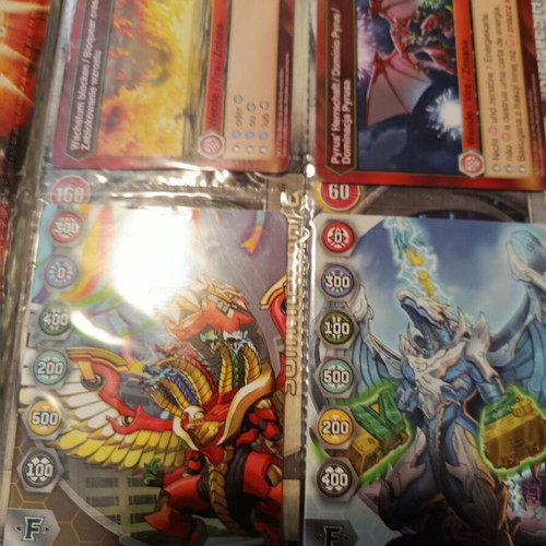 Bakugan metal cards set of 18 like new