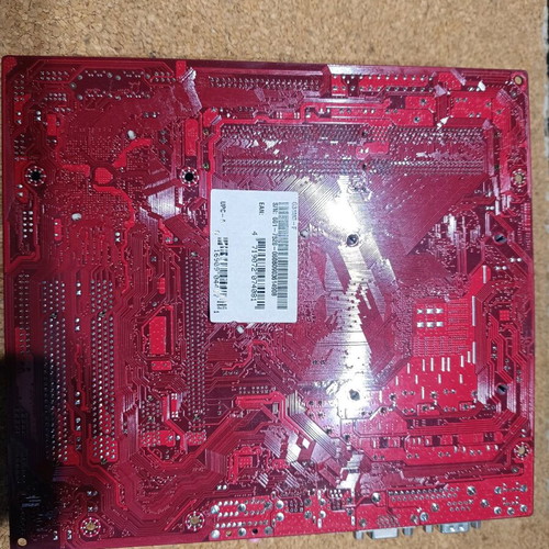 MSI G31M3-F motherboard used with Intel processor and heatsink